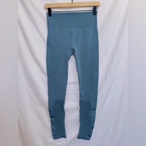 Joy Lab Leggings Blue High Waisted Seamless Athletic Ankle Length Pants small